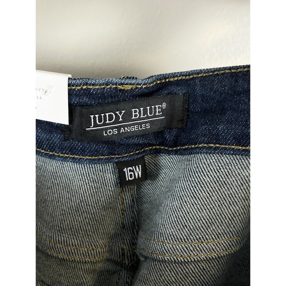JUDY BLUE NWT High Waist Straight Leg Jeans JB88575 Blue Womens Sz 16 - Picture 6 of 14